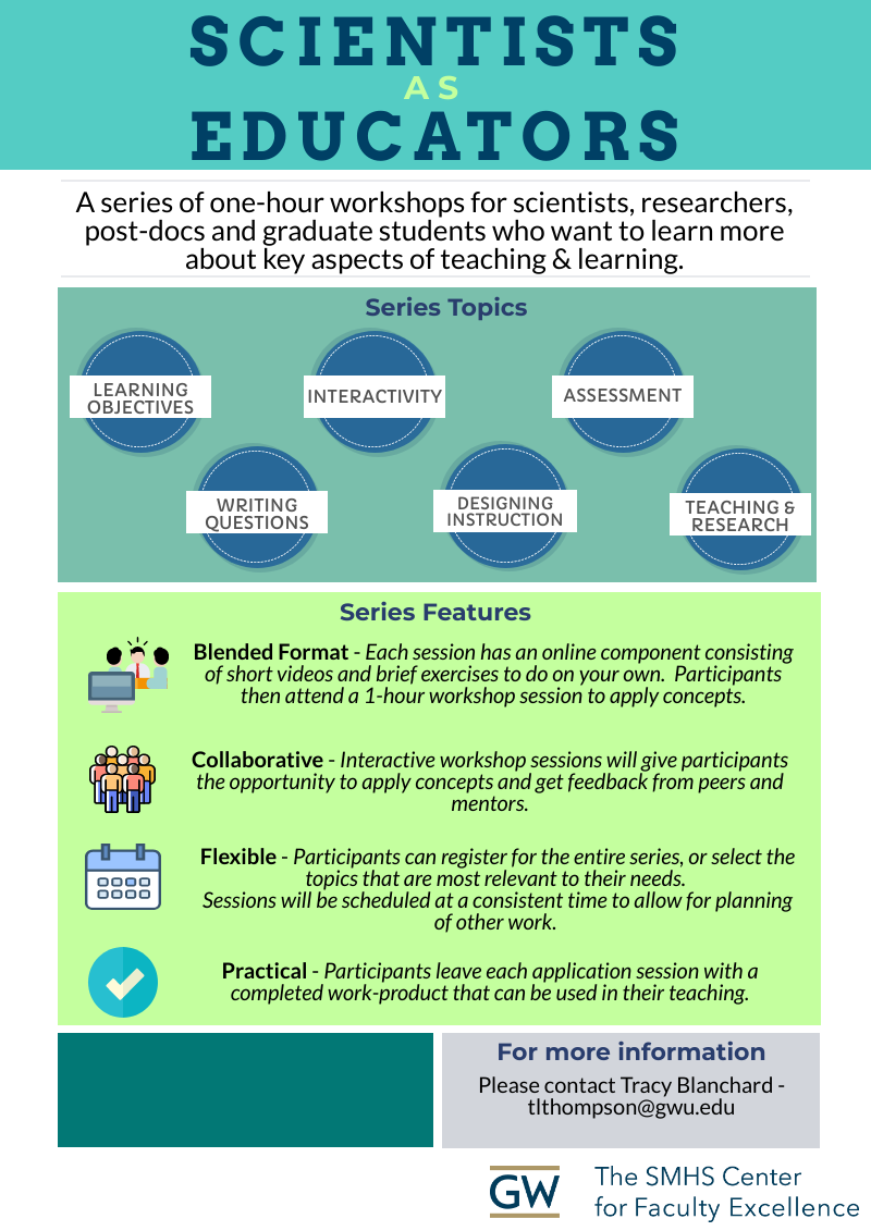 Scientists as Educators The Washington University School of